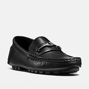 COACH Crosby Turn lock driver Leather Loafer